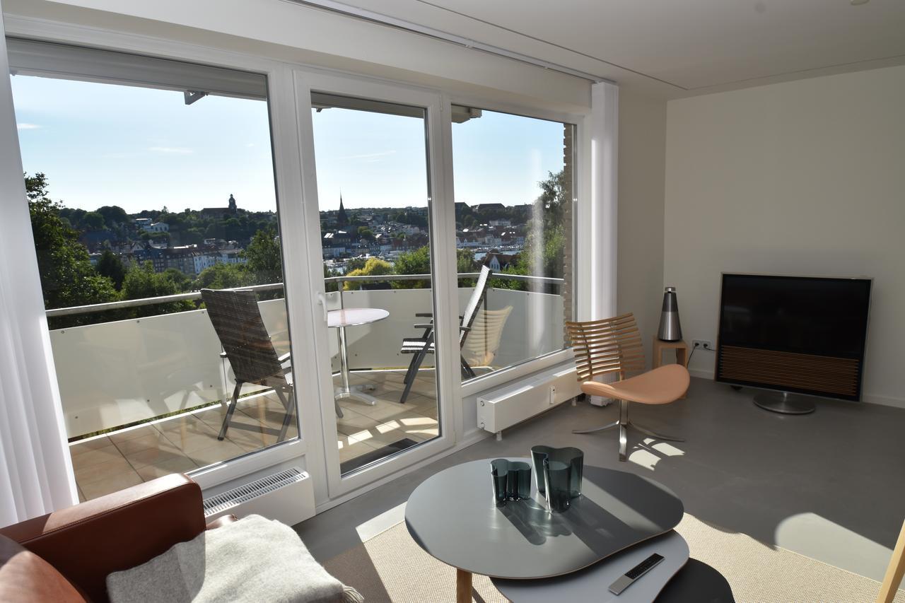 Fewo1846 - Foerdeview - Luxurioese Wohnung Mit 2 Schlafzimmern Und Balkon Mit Hafenblick Flensburg Exteriér fotografie